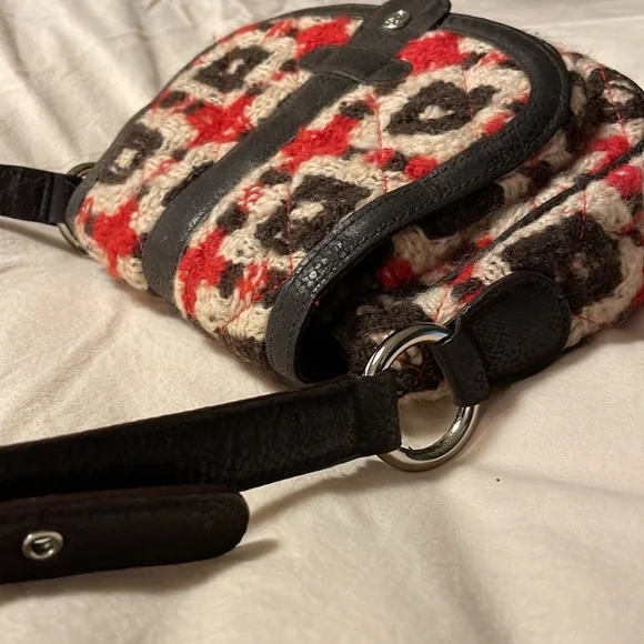 Vera Bradley Tweed Mini Saddle Crossbody Bag - Picture 2 of 9